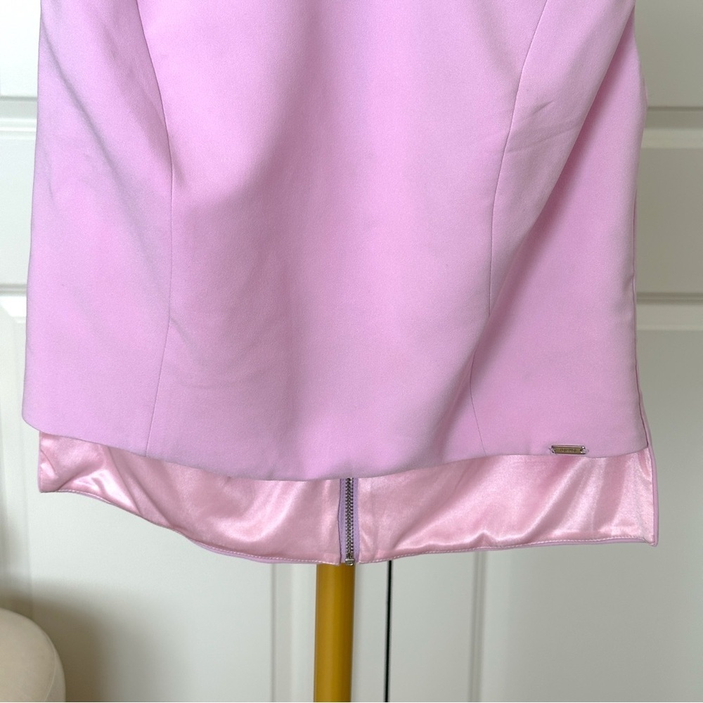 Toi et Moi Pink Sleeveless Asymmetrical Crop Top - Picture 4 of 7